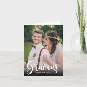Gracias Mariage élégant Merci espagnol photo