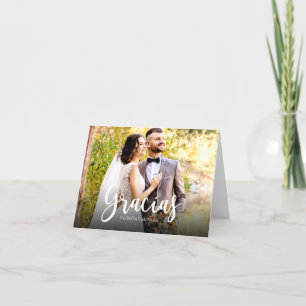 Gracias Photo Mariage élégant Merci espagnol