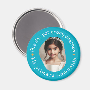 Gracias por acompañarnos mi primera comunión foto magnet