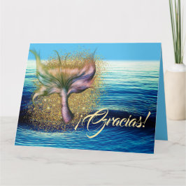 ¡ Gracias por ayudarnos ein celebrar! Danke Karte
