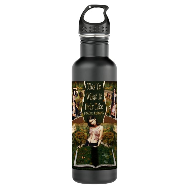 Gracie Abrams erhält ein lustiges Geschenk. Edelstahlflasche (Vorderseite)