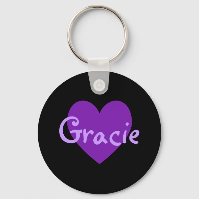 Gracie Lila Schlüsselanhänger (Vorderseite)