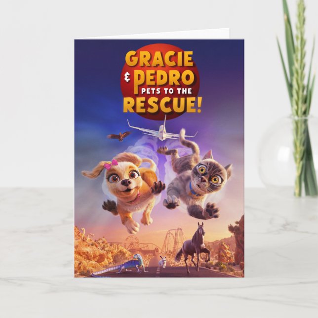 Gracie & Pedro: Haustiere zur Rettung! Karte (Vorderseite)