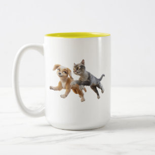 Gracie & Pedro Unleashed Zweifarbige Tasse