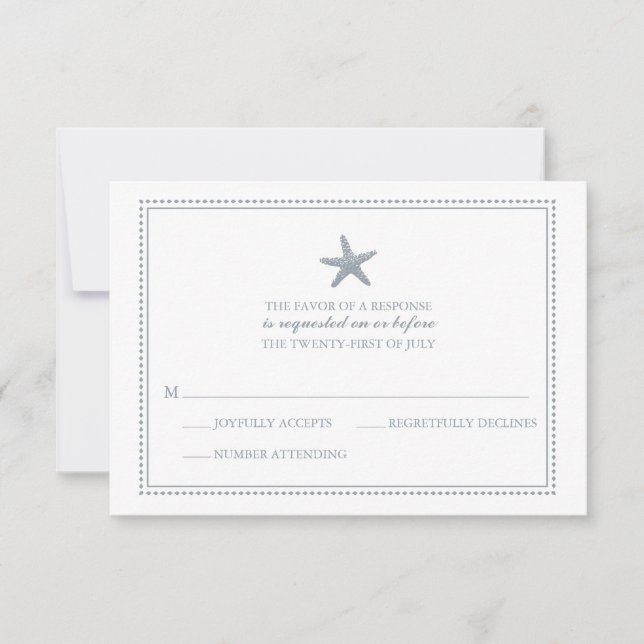 Gracity Starfish | Mariage RSVP (Devant)