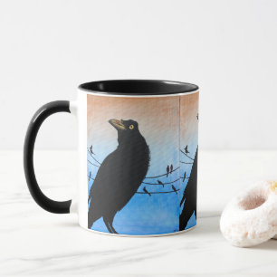 Grackle Austin Texas Vogel Natur Wildtier Malerei Tasse
