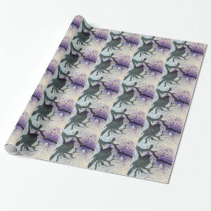 Grackle Grunge Geschenkpapier