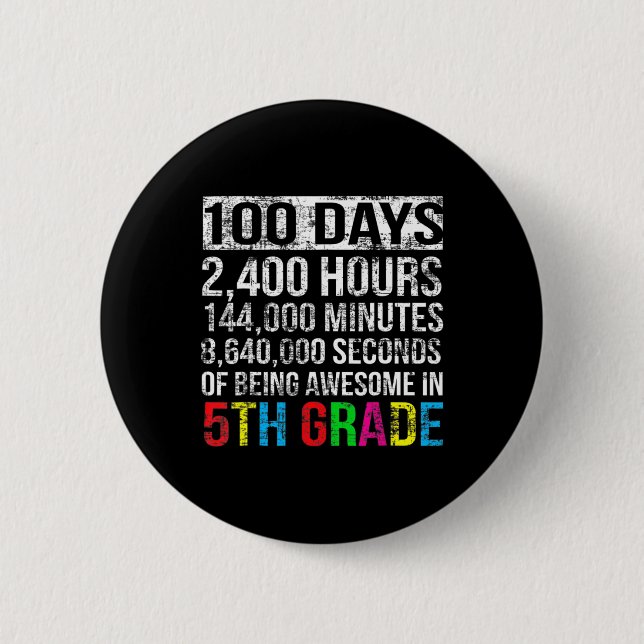 Grad 100 Tag Countdown 100 Tage Gif Button (Vorderseite)