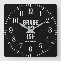 GRAD 12 ISH COOL 12TH FUNNY CUTE WHITE TEXT