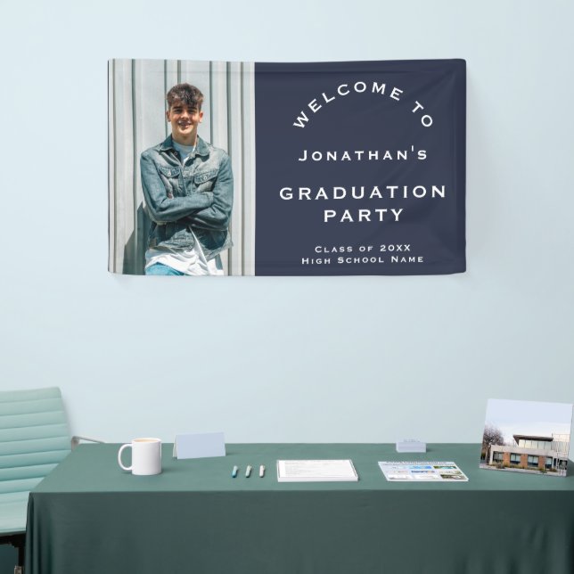 Grad 2025 Begrüßungsparty der Marine für männliche Banner (Messeveranstaltung)