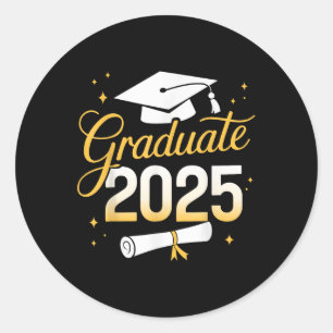Grad 2025 für Cl von 2025 Abschluss Runder Aufkleber