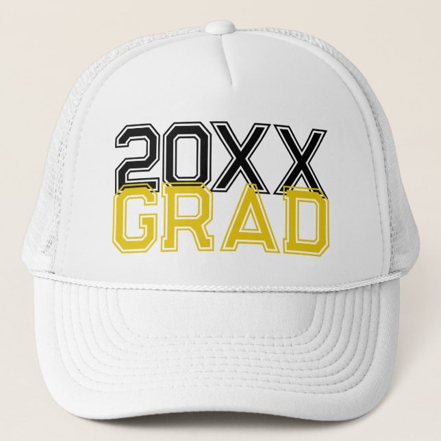 GRAD 20XX Abschluss Trucker Hat Truckerkappe (Vorderseite)