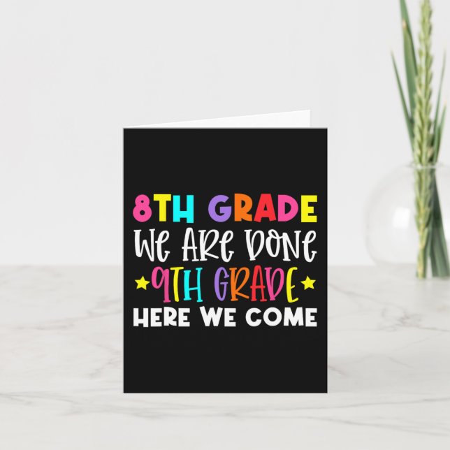 Grad Abschluss 9. Klasse hier kommen wir Karte (Vorderseite)