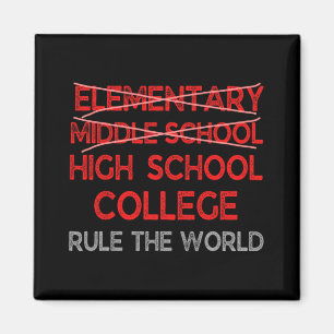 Grad Abschluss Funny Middle School Abschluss Magnet