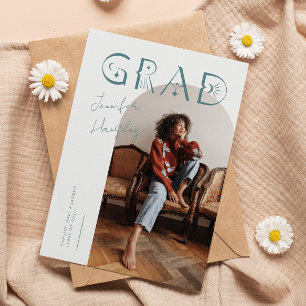 GRAD Arc Turquoise Mystique Faire-part de graduati