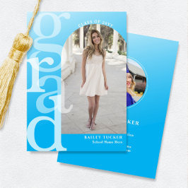 GRAD Arch Foto Ombre Blue Abschluss Ankündigung