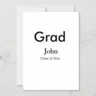 grad boy add name congrats date year text magneteinladung