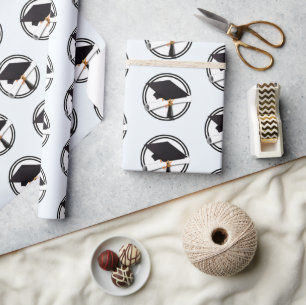 Grad Cap Diploma Abschluss Geschenkpapier