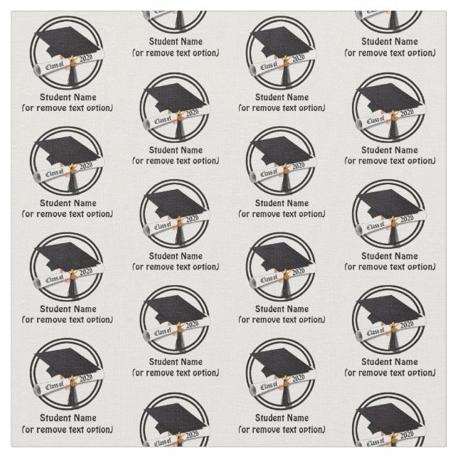 Grad Cap Diploma Class of 2026 Graduation Stoff (Nahaufnahme)