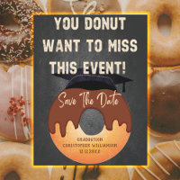 Grad Cap Donut Abschluss Save the Date