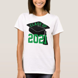Grad Cap Green Class 2024 T - Shirt