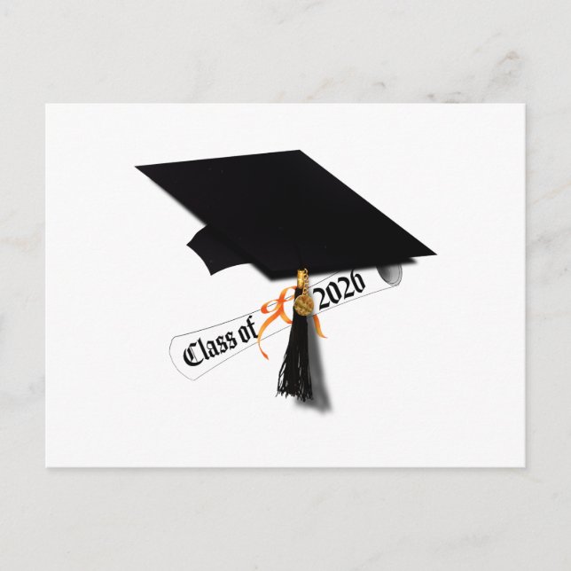 Grad Cap-Klasse 2026 Abschluss Postkarte (Vorderseite)