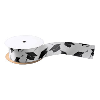 Grad Cap Pattern Abschluss Satinband