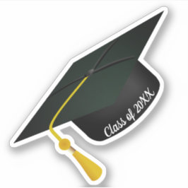Grad Cap Tassel Abschluss Aufkleber