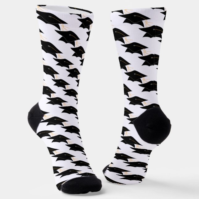 Grad Cap und Tassel Abschluss Socken (Gewinkelt)