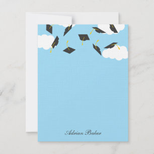 Grad Caps Abschluss Danke Karte