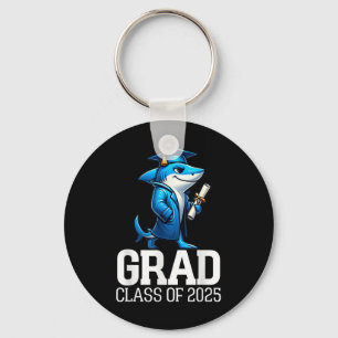 Grad Cl von 2025 Boys Shark Funny Abschluss Gradua Schlüsselanhänger