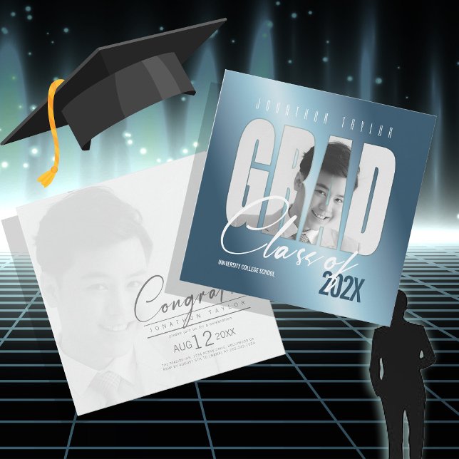 Grad Cutout Foto Gradient Blue ID898 Einladung (Von Creator hochgeladen)