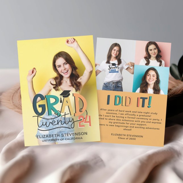 Grad der Retrograduierungspartei 4 Foto Einladung (Von Creator hochgeladen)