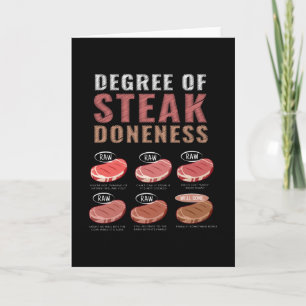 Grad der Steak Doneness Fleisch Grill GRILLEN Karte