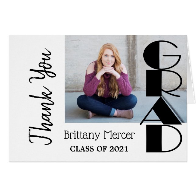 Grad DIY Foto - Vielen Dank (Vorderseite (Horizontal))