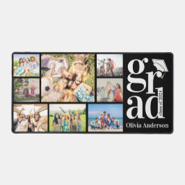 Grad-Erinnerungen für mehrfache FotoCollage Schreibtischunterlage