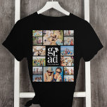 Grad-Erinnerungen T-Shirt<br><div class="desc">🎓 🎉 Fotos von Freunden aus ihrer Schule oder Uni hochladen,  um ein Foto-Sake-Geschenk für Ihren Absolventen zu machen</div>