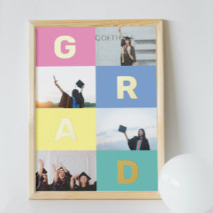 GRAD FARBBLOCKS MULTI-Foto-Abschluss Foliendrucke