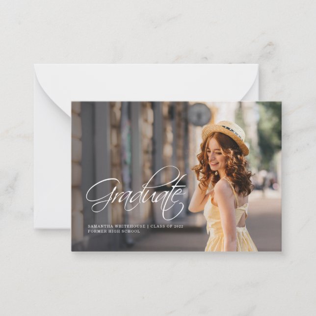 Grad Foto 2024 Abschluss Ankündigung (Vorderseite)