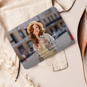 Grad Foto Abschluss 2024 Save the Date Magnet