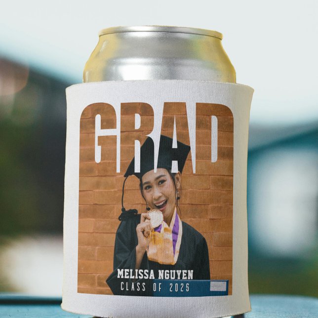 Grad Foto Abschluss White Dosenkühler (Grad Photo Graduation White Can Cooler
)