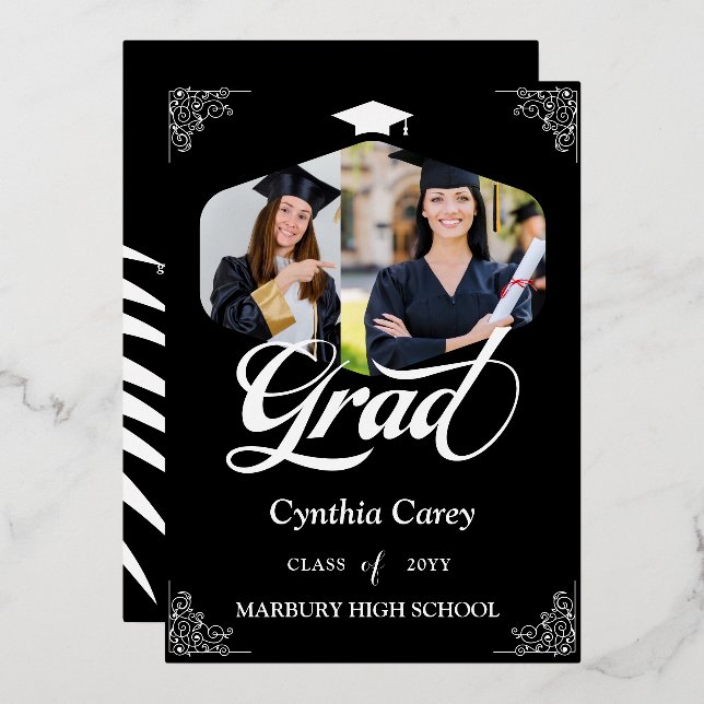 Grad Foto Collage Ankündigung (Vorderseite/Rückseite)