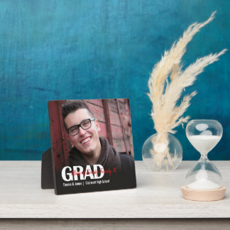 GRAD-Foto mit Farbscript-Jahresquadrat-Tischdekora Fotoplatte