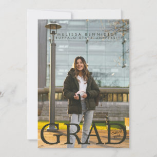 GRAD Foto Party Grün Grau Einladung