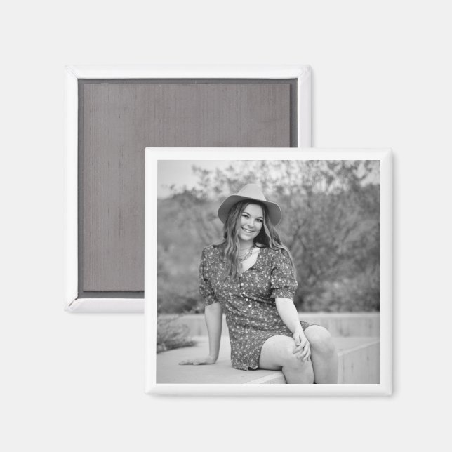 Grad FOTO Zeitloser Keepake Graduate Fun Magnet (Vorderseite/Rückseite)