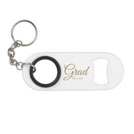 Grad-Gold-Drehbuch-Jahrgang: eleganter Abschluss Mini Flaschenöffner