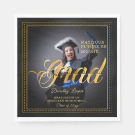Grad. Goldene Touch Brighert deine Zukunft. Serviette