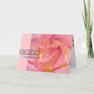 GRAD Gratulations Grußkarten Pinke Rose Karte
