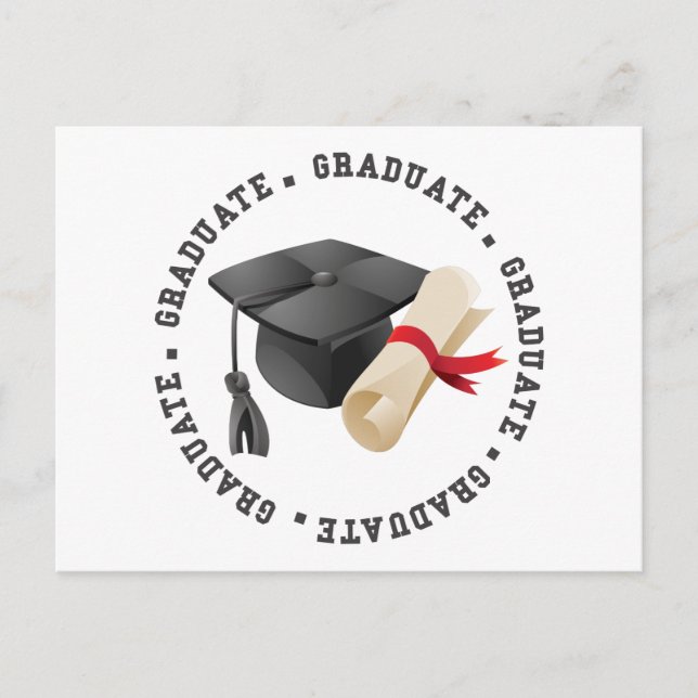 Grad Hat und Grad Postkarte (Vorderseite)