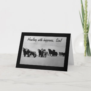 GRAD-HOWLING MIT GLÜCKLICHKEIT, SOHN KARTE